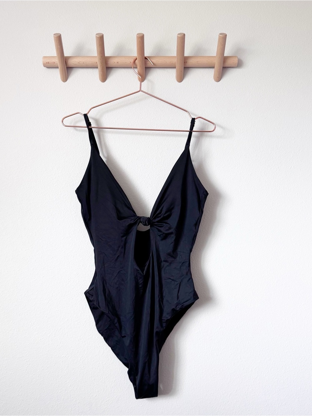 Andie Black One-Piece Cutout Swimsuit - Picture 3 of 11